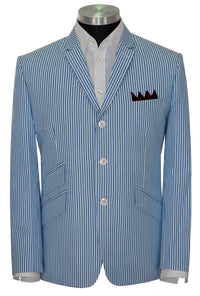 Seersucker Sky Colour Mod Blazer