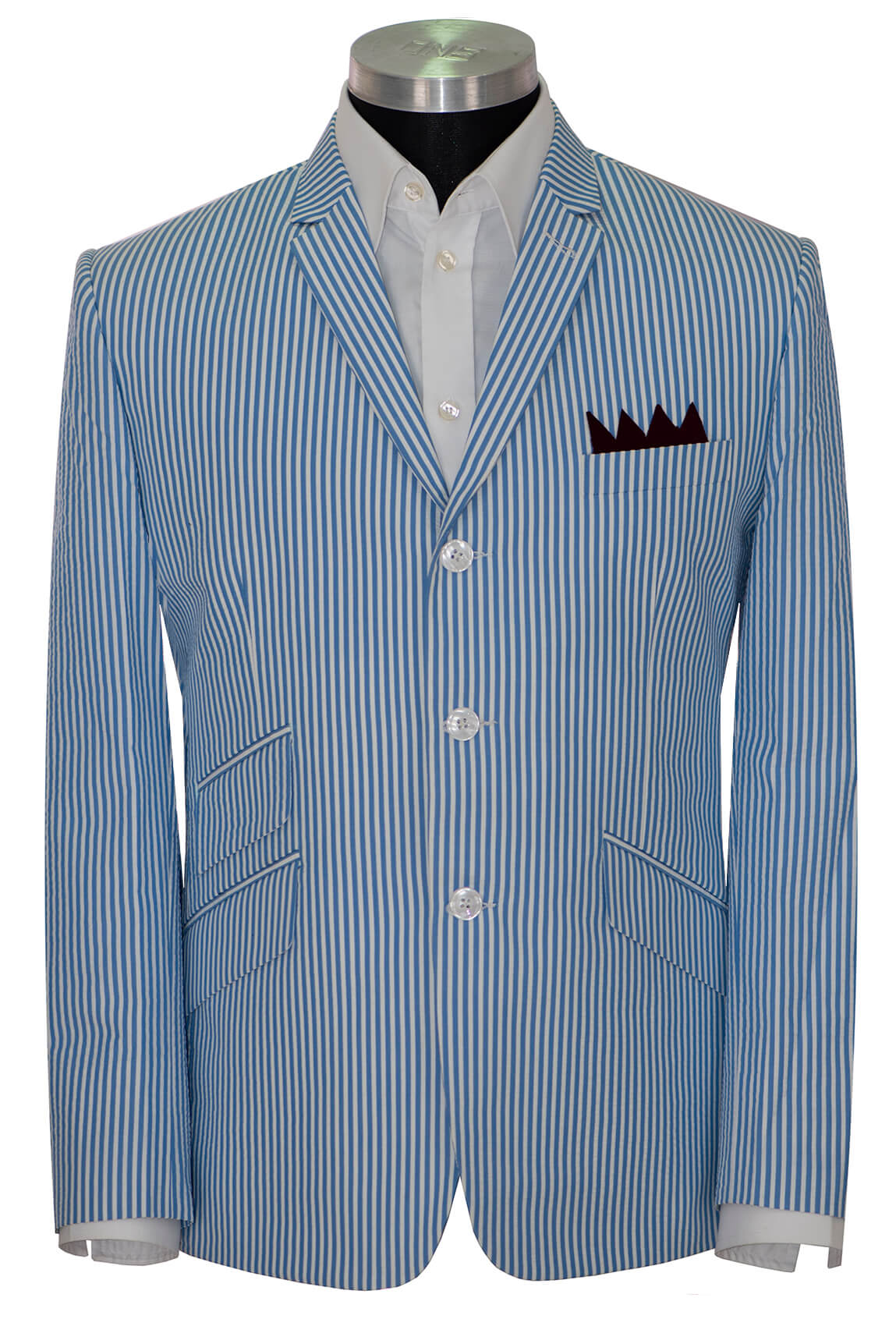 Seersucker Sky Colour Mod Blazer