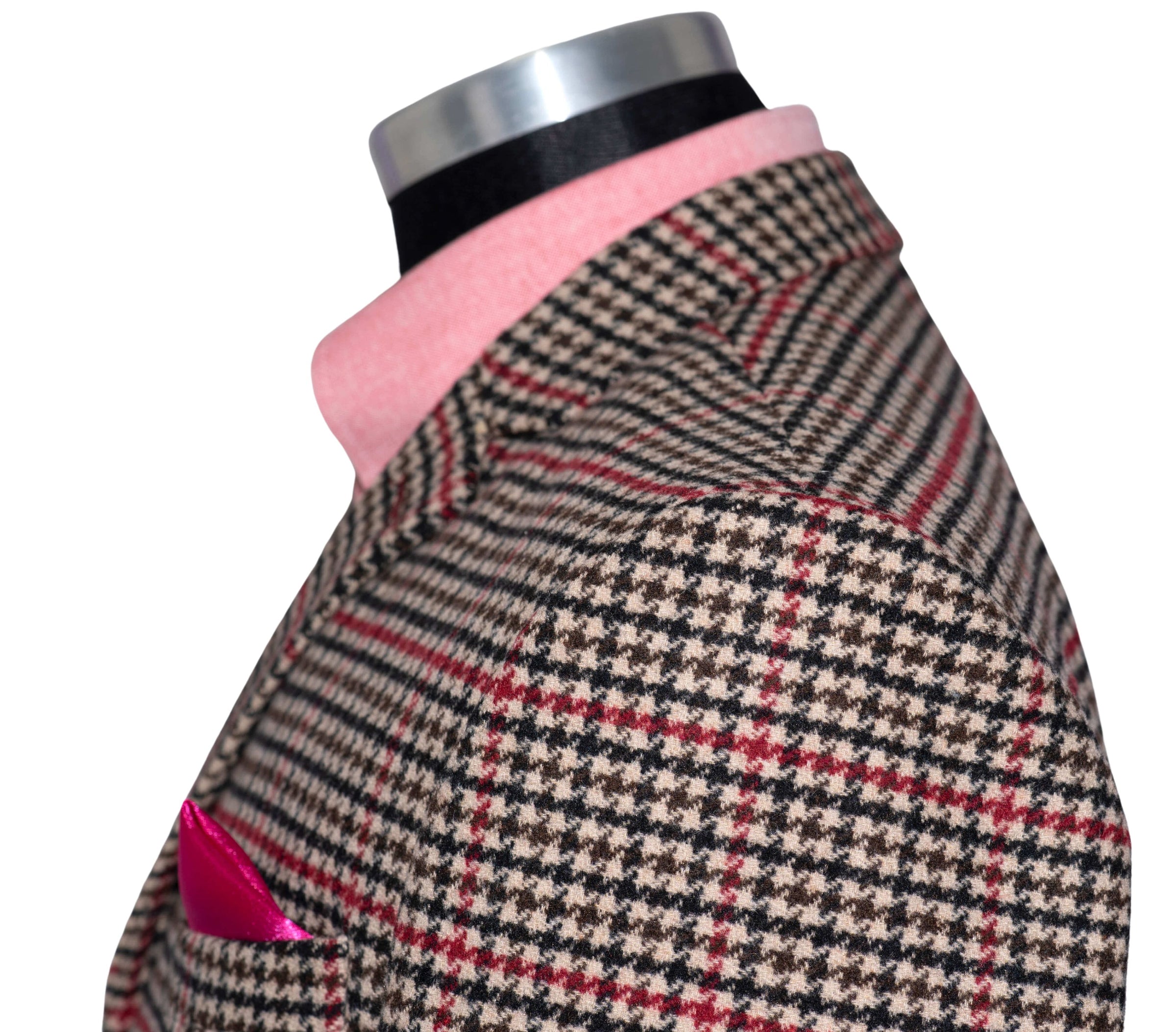 Robert Hardy Tweed Classic Brown Dogtooth Mod Jacket