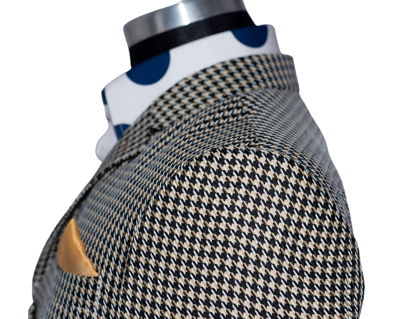 Vintage Light Brown Dogtooth Mod Blazer