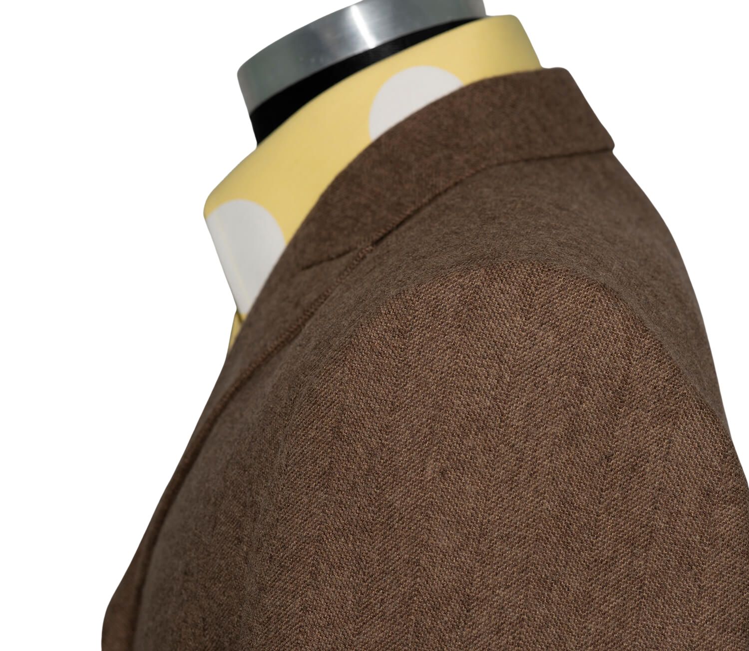 SALE Kenny Jones Tweed Brown Herringbone Winter Mod Blazer (40 Regular)