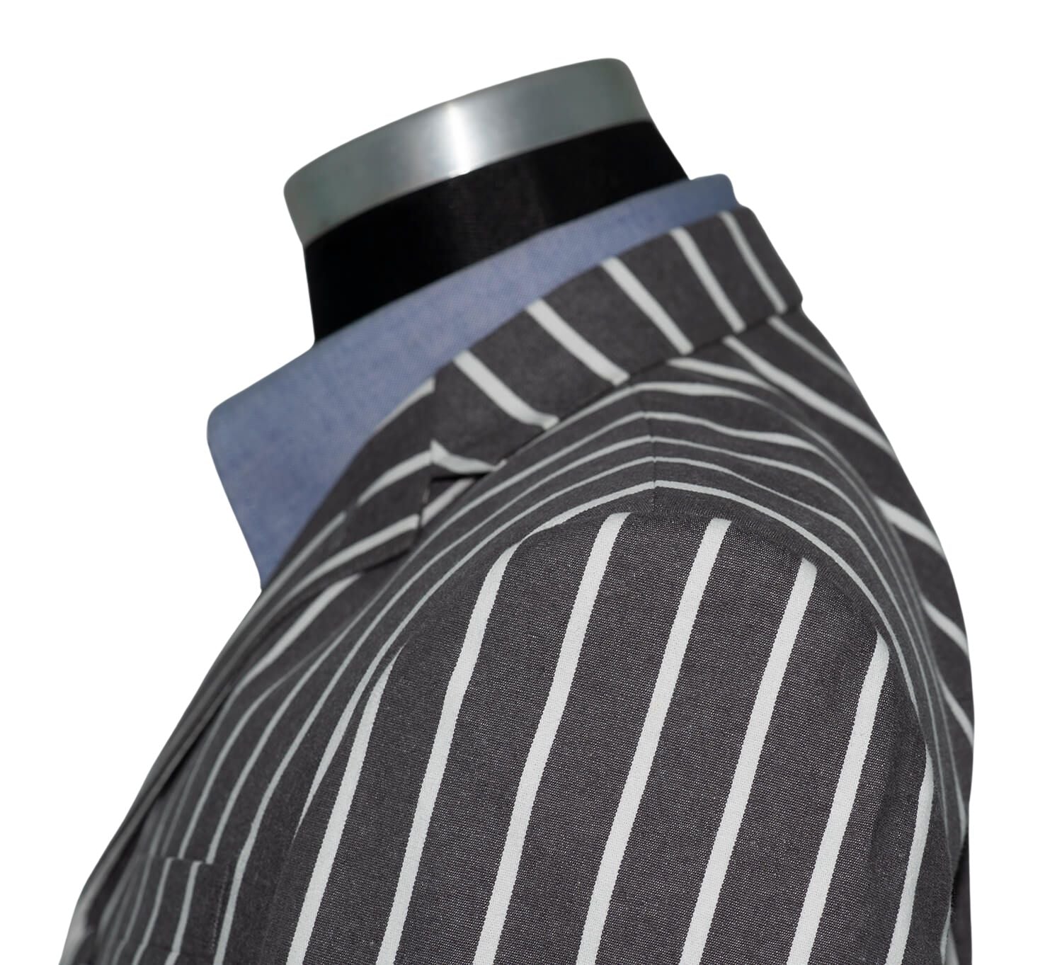 Peter Noone Vintage White & Grey Striped Boating Mod Blazer