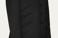Paul Weller Peak Lapel 4 Button Black Mod Suit