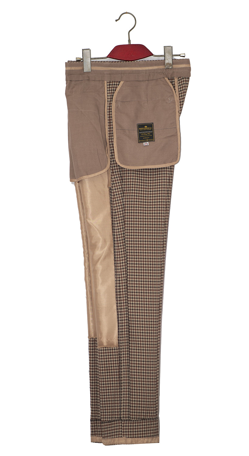 Jim Rodford Brown Gingham Check Mod Suit