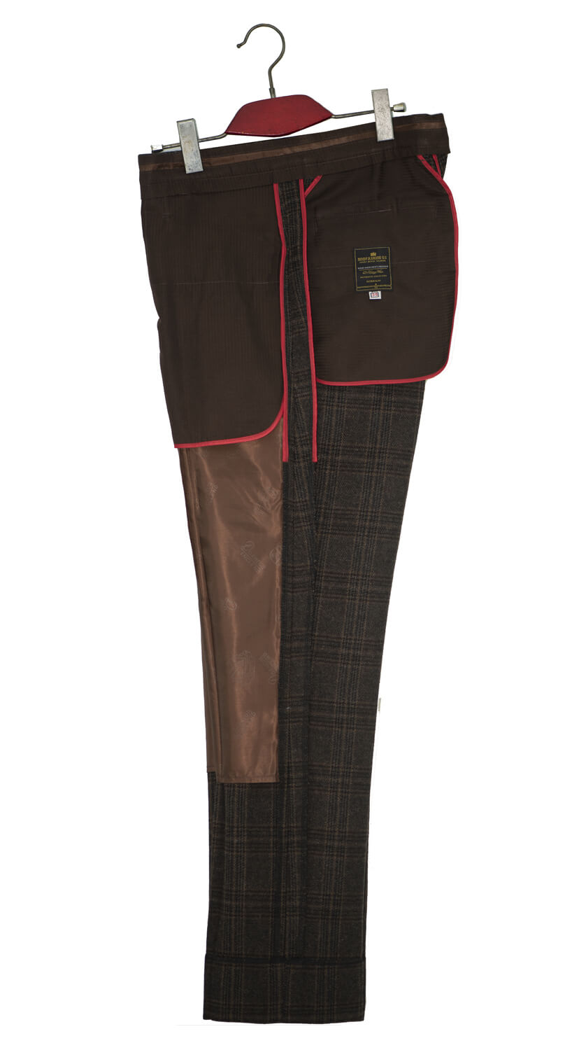 Denis Payton Tweed Chocolate Brown Mod Suit