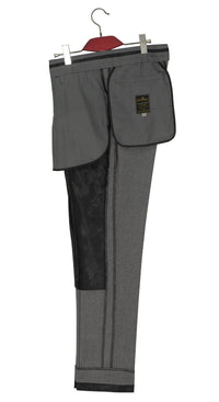 John Dalton Grey Herringbone 3 Piece Mod Suit