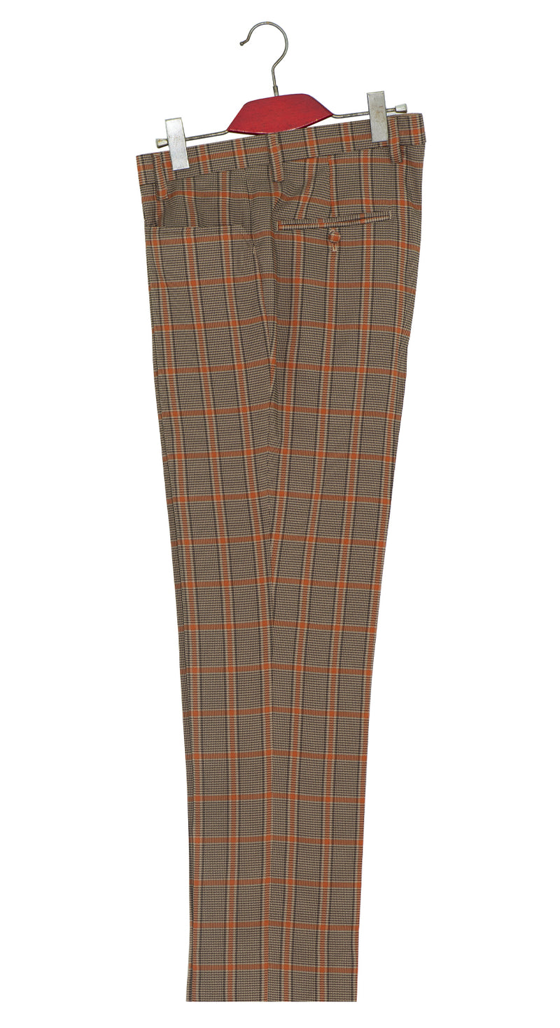 Mick Jagger Orange Check Mod Suit