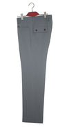SALE Weller Light Grey Peak Lapel 3 Piece Suit (46 Regular, Trouser 36, I.L.29.5)