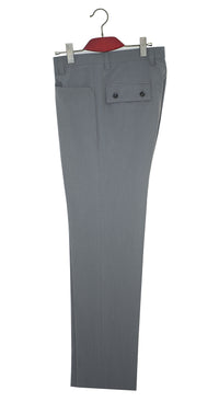 SALE Weller Light Grey Peak Lapel 3 Piece Suit (46 Regular, Trouser 36, I.L.29.5)