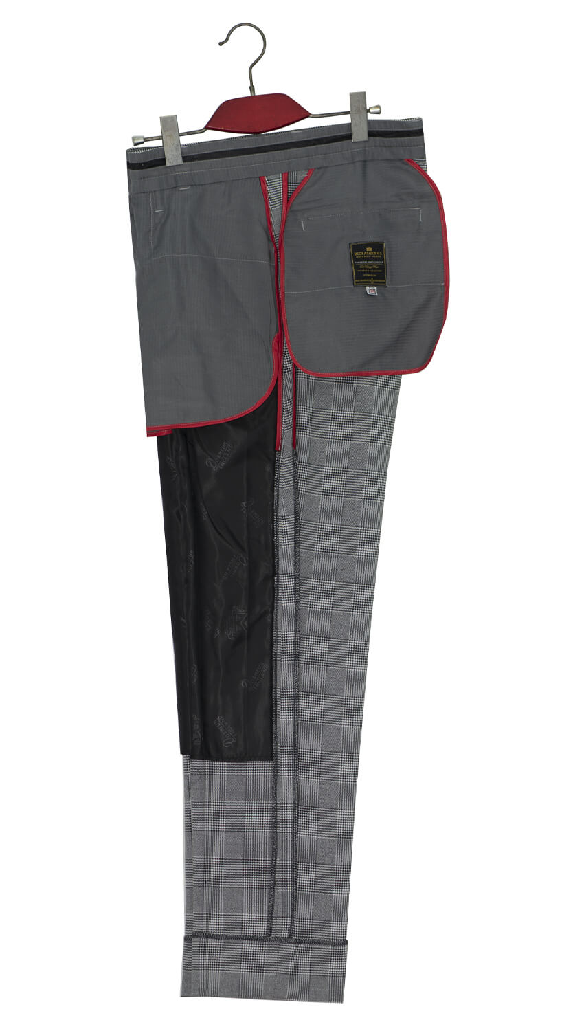 Kenney Jones Prince of Wales Grey 3 Piece Mod Suit