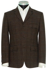 Pete Townshend Tweed Chocolate Brown Mod Jacket