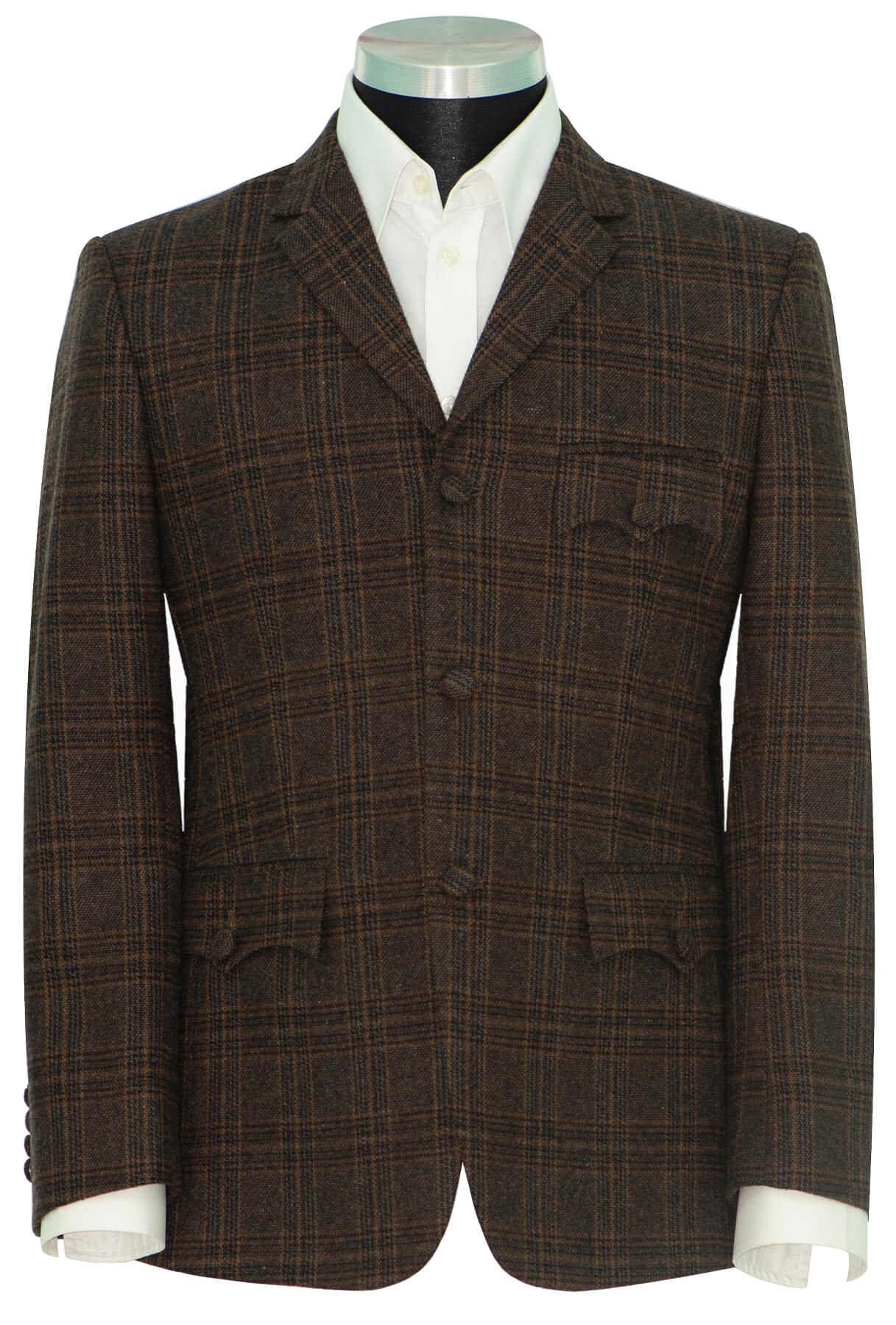 Pete Townshend Tweed Chocolate Brown Mod Jacket