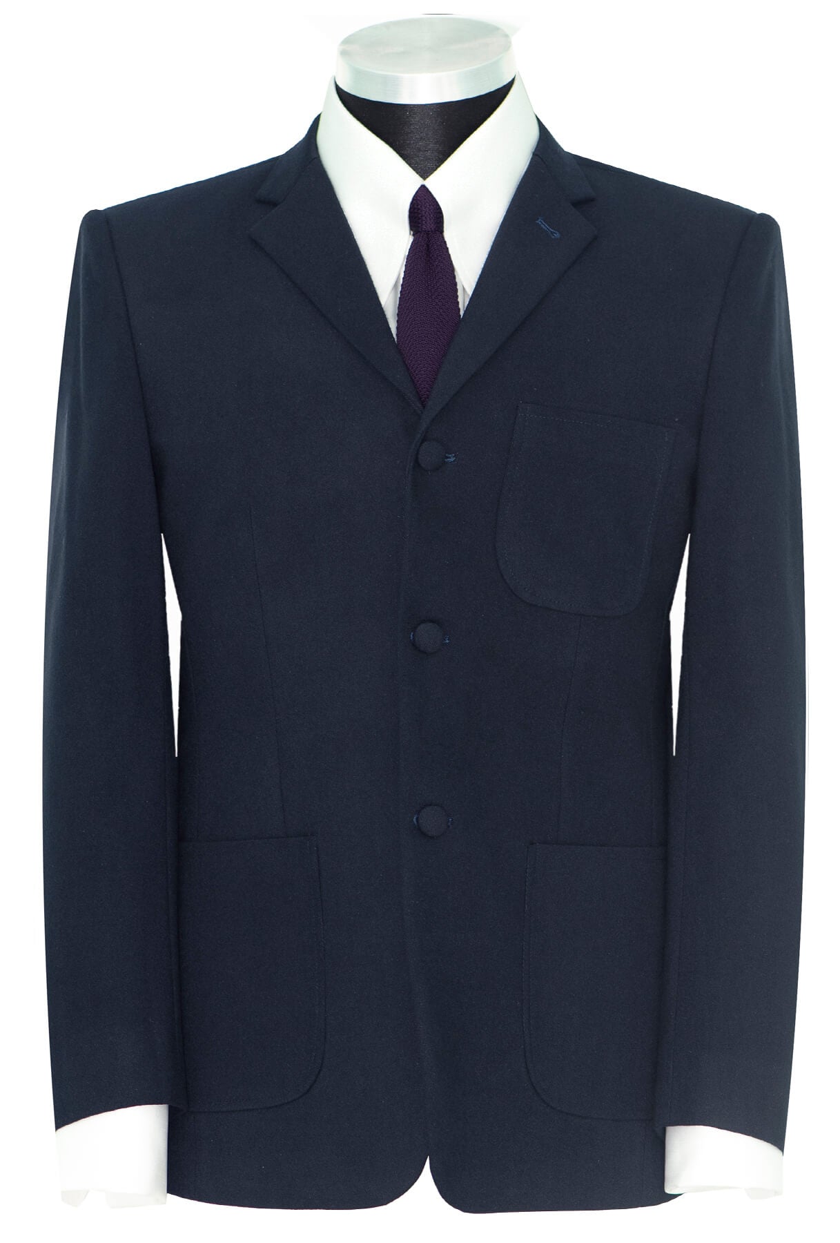 Weller Patch Pocket Wool Navy Blue Mod Blazer