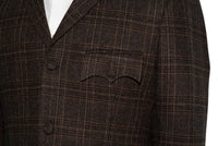Pete Townshend Tweed Chocolate Brown Mod Jacket
