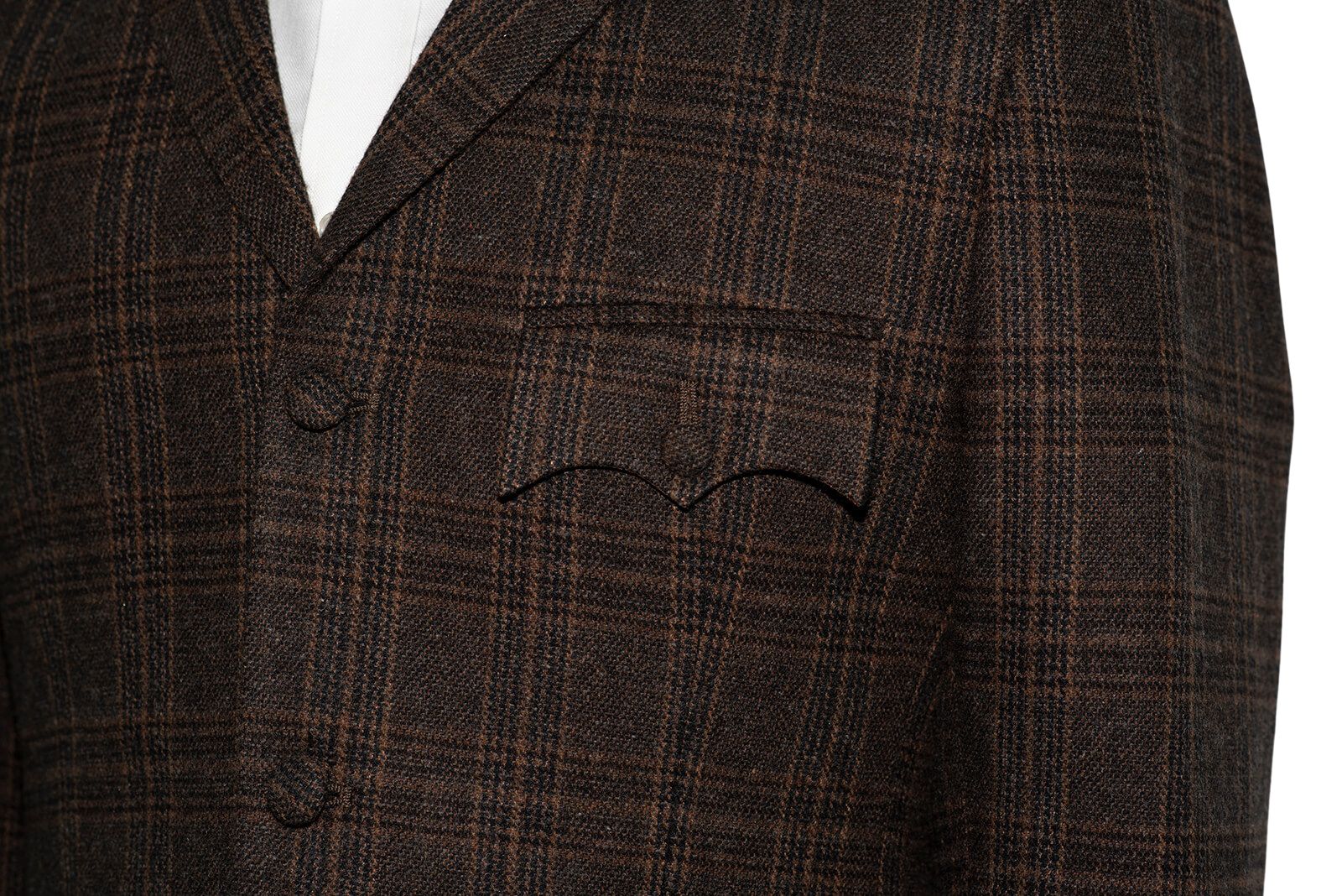 Pete Townshend Tweed Chocolate Brown Mod Jacket