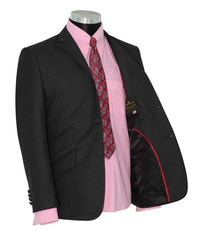 David Waller Cashmere Wool Charcoal Suit 1960's