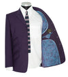 Paul Weller Peak Lapel 4 Button Purple Mod Suit