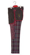 SALE Weller Multicolor Tartan Check Peak Lapel 4 Button Mod Suit (40 Regular, Trouser 34, I.L.30)