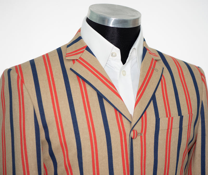 Weller Brown and Red stripe boating blazer 60's