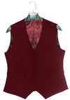 Keith Moon Burgundy Wine 3 Piece Mod Suit