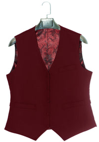 Keith Moon Burgundy Wine 3 Piece Mod Suit