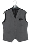 John Dalton Grey Herringbone 3 Piece Mod Suit
