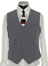 SALE Weller Light Grey Peak Lapel 3 Piece Suit (46 Regular, Trouser 36, I.L.29.5)