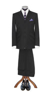 Paul Weller Peak Lapel 4 Button Black Mod Suit