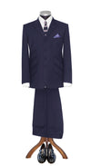 Paul Weller Peak Lapel 4 Button Navy Blue Mod Suit