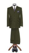 Paul Weller Peak Lapel 4 Button Olive Mod Suit