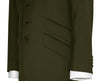Paul Weller Peak Lapel 4 Button Olive Mod Suit