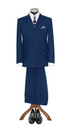 Paul Weller Peak Lapel 4 Button Yale Blue Mod Suit