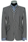 Peter Noone Vintage White & Grey Striped Boating Mod Blazer