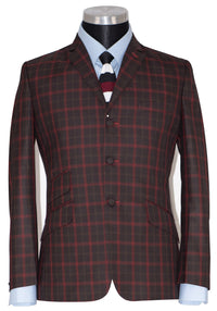 Mick Taylor 1960's Style Window Check Mod Blazer