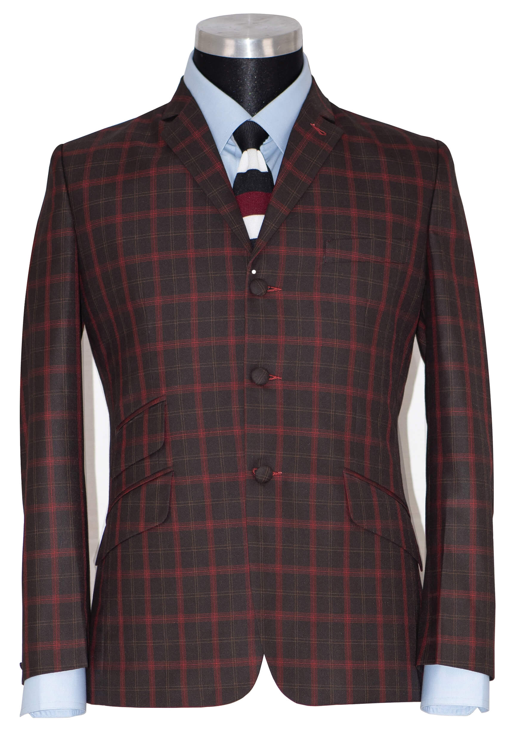 Mick Taylor 1960's Style Window Check Mod Blazer