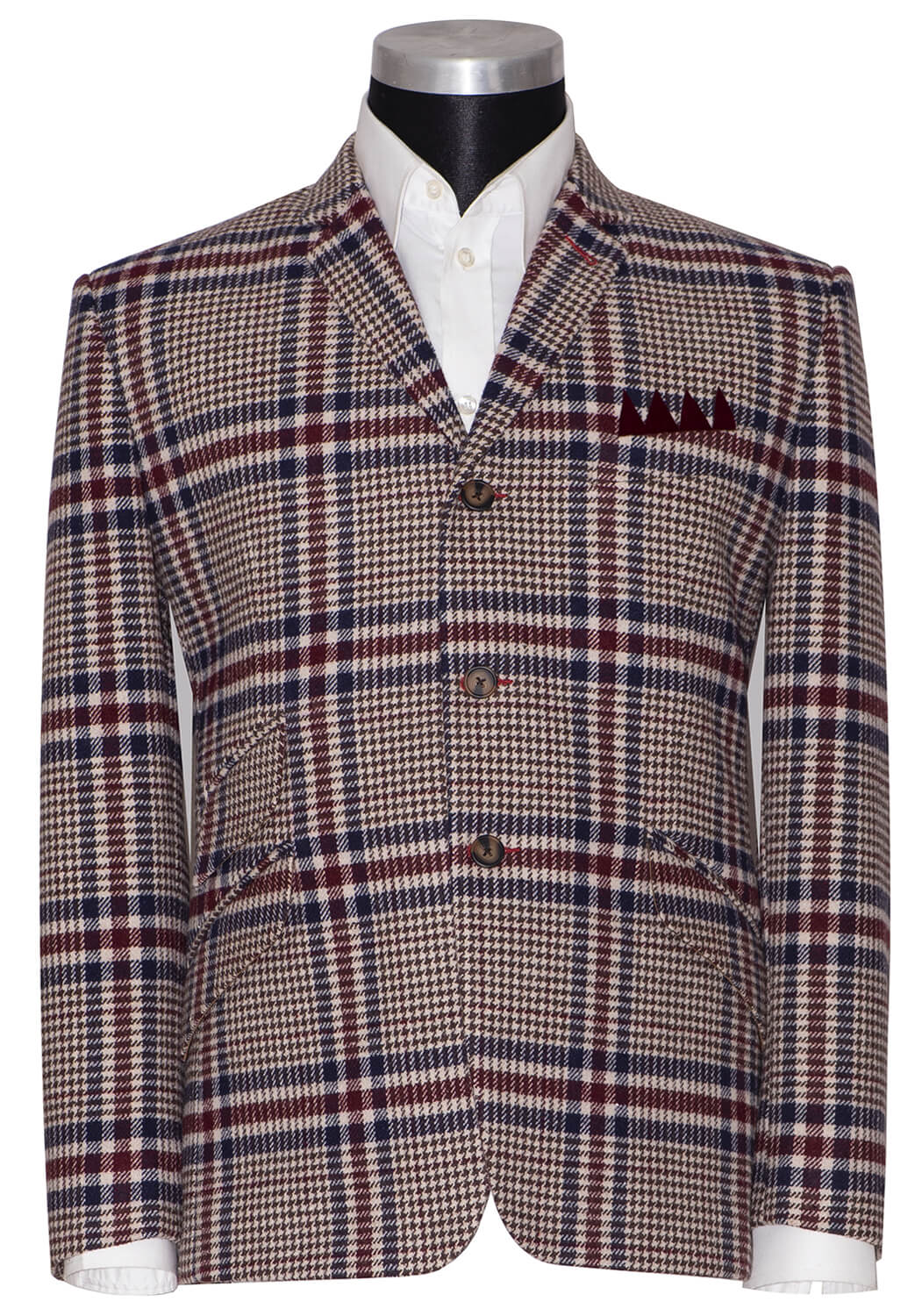 Bill Wyman Winter Tweed Vintage Check Mod Blazer